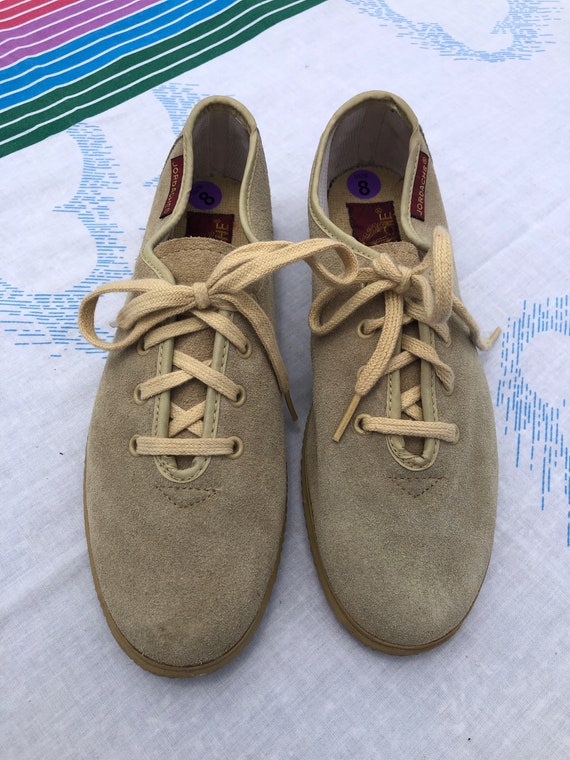 Vintage New Deadstock Jordache Suede Lace Up Shoes