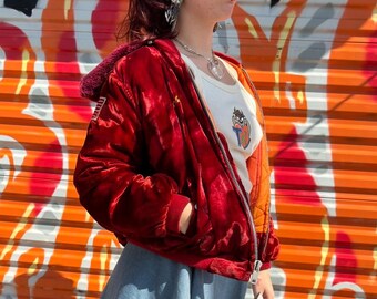 1984-85 Crushed Velvet Embroidered KOREA SUKAJAN Tour Jacket