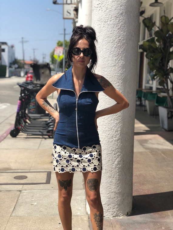 Vintage Ches Pritchard Custom Made 1970's Denim Em