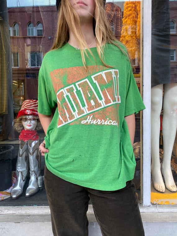 RAD Vintage Miami Hurricanes Paper Thin Graphic T-