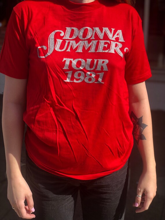 Deadstock Vintage Donna Summer 1981 Tour Graphic T