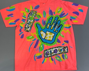 Camiseta Body Glove sin usar: Estampado neón integral, XL (Nueva con etiquetas)