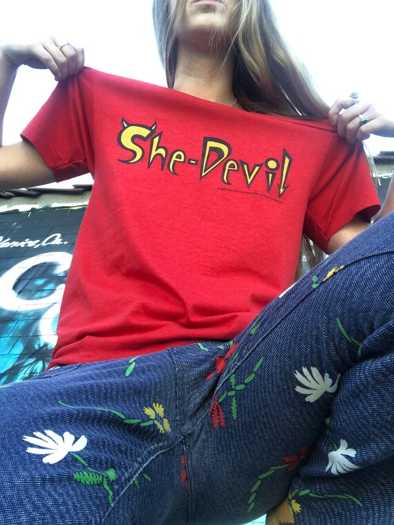 Vintage 1989 She-Devil Movie Graphic T-Shirt