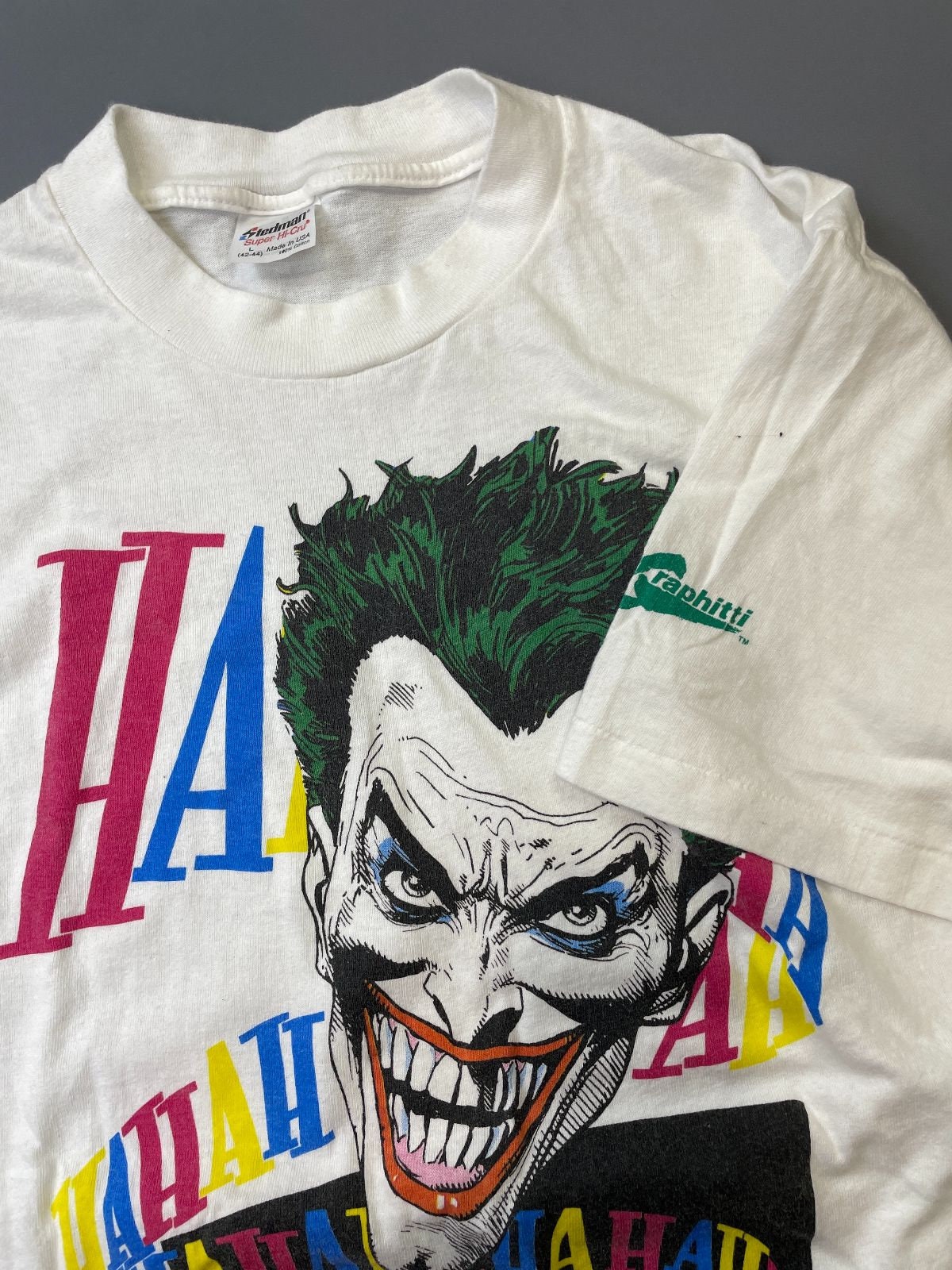 80S USA製 DC COMIC JOKER Tシャツ シングルステッチ XL 1980s the Joker Dc Comics Single Stitch T-shirt - Etsy