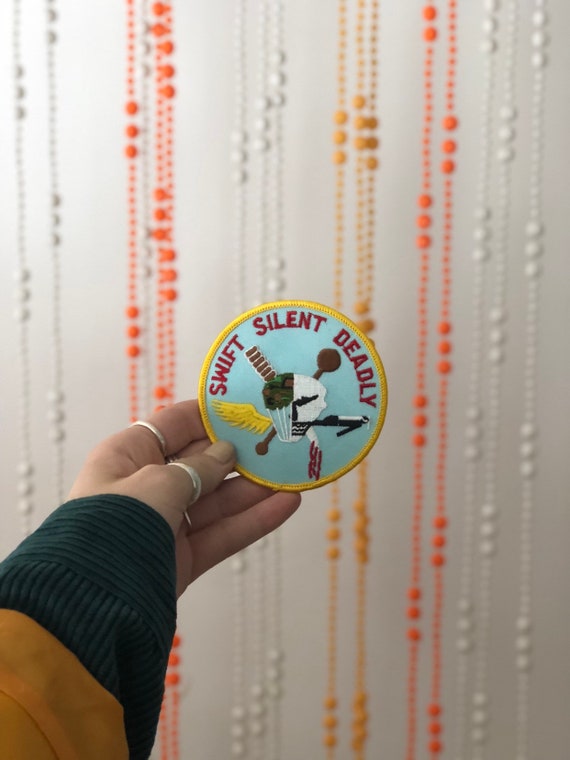 Vintage Military "SWIFT SILENT DEADLY" Patch