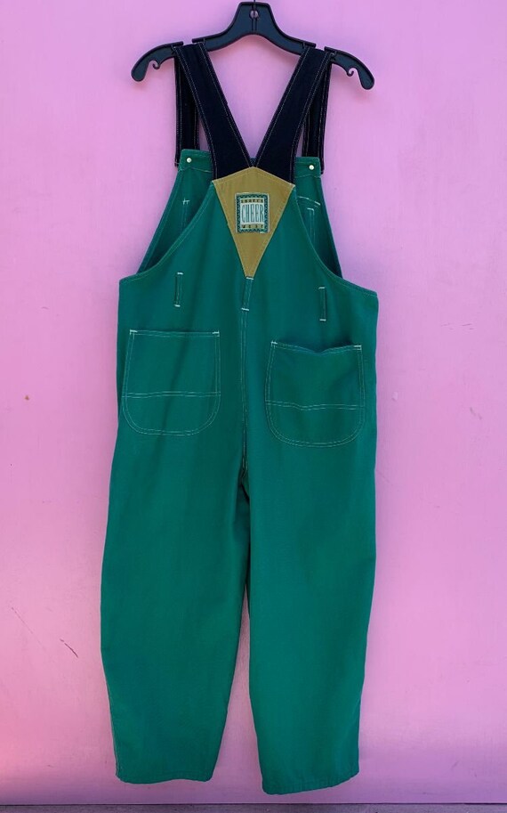 Rad 1990s Colorblock Cotton Overalls As-is - image 3