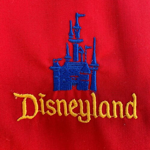Vintage Disneyland Bomber Jacket W/ Disney Castle shops Logo Embroidery