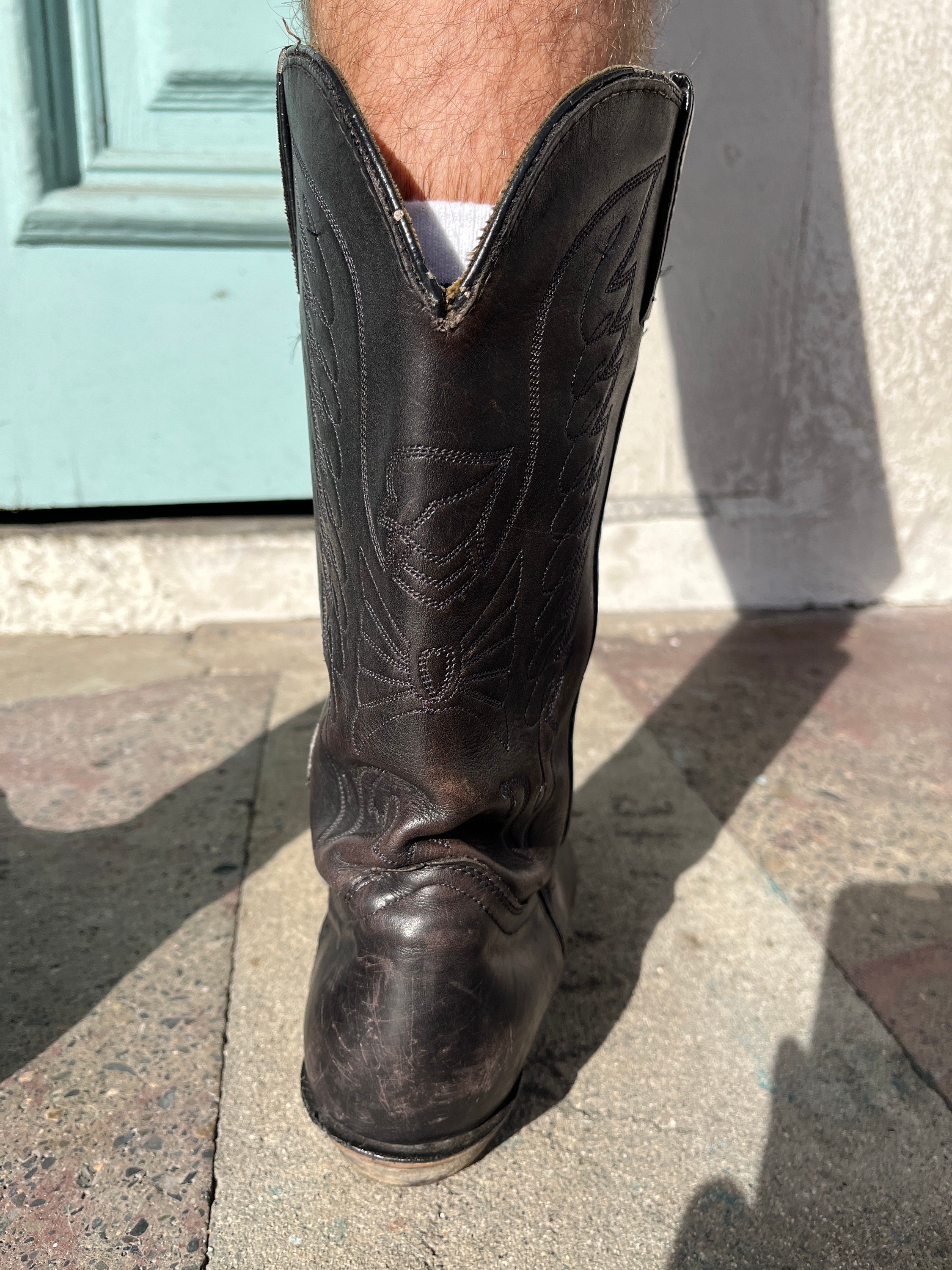 Men\'s Black Western Cowboy Boots - Classic Stitch Detail BLJ359.jpg main image 2