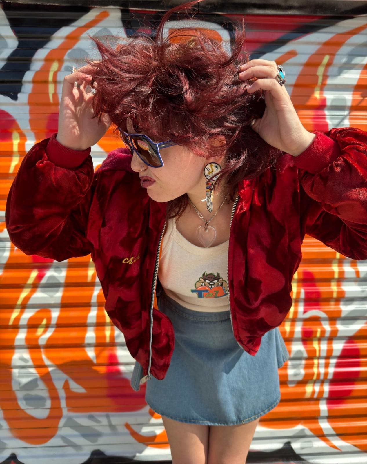 1984-85 Crushed Velvet Embroidered KOREA SUKAJAN Tour Jacket
