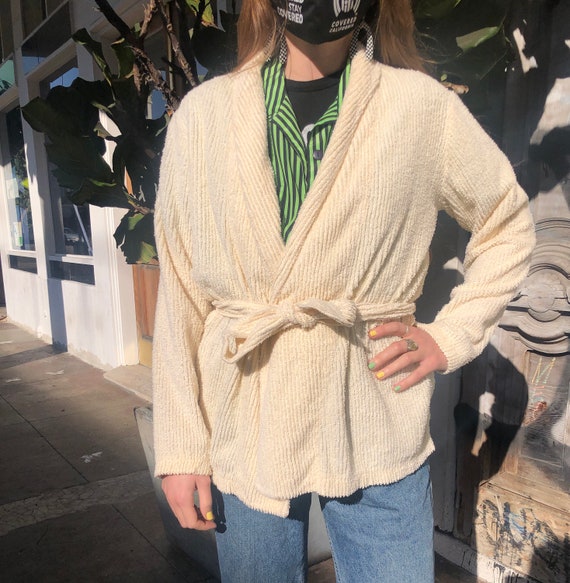 Vintage Canyon Group Ribbed Terry Cloth Jacket wit