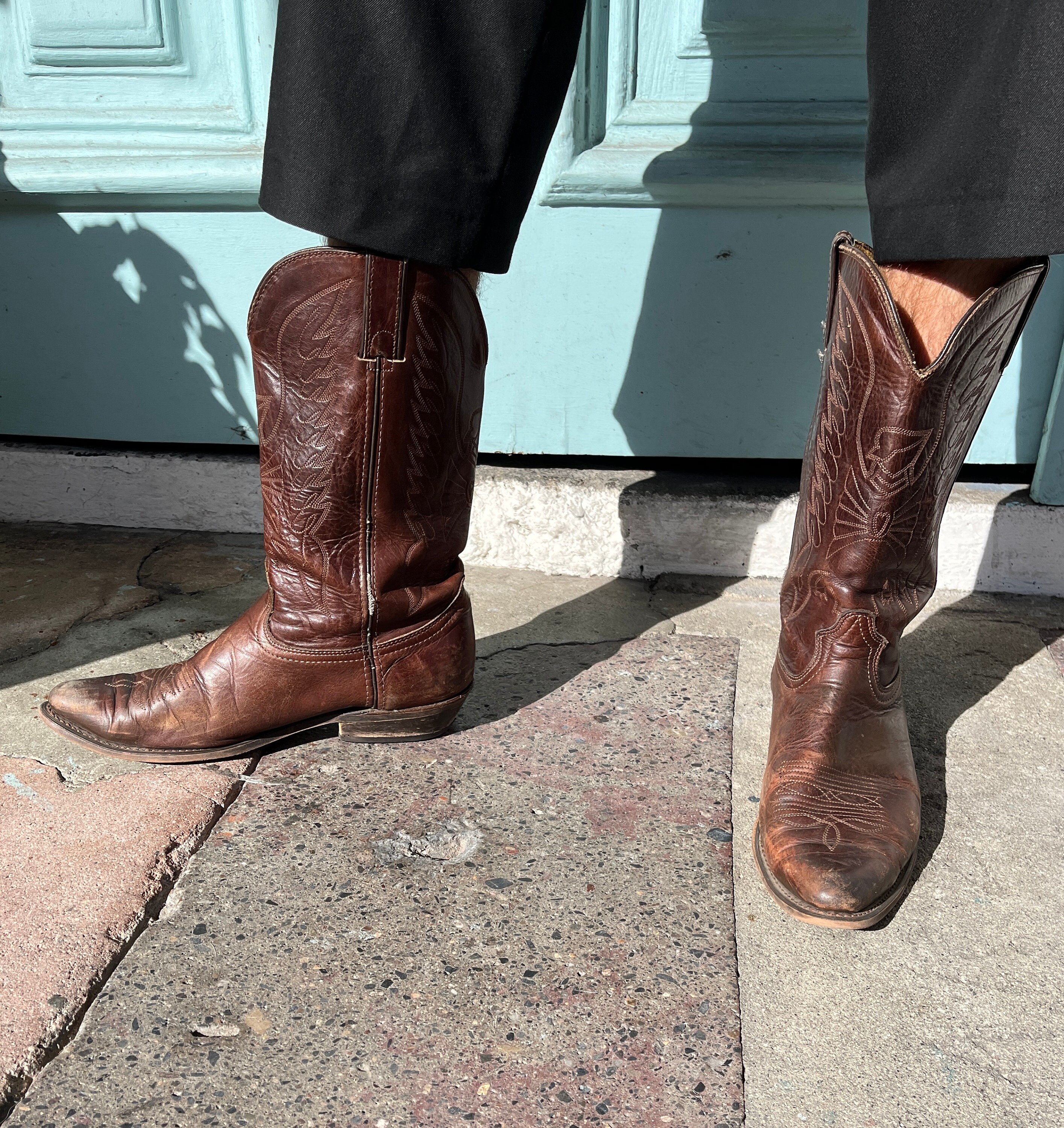Brown Western Cowboy Boots - Classic Stitch Detailing Stetson Men main image 4