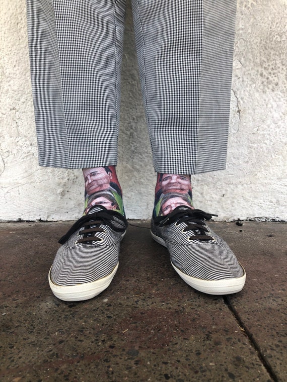 black and white striped keds