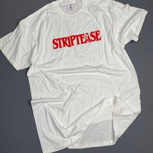 Deadstock Striptease Logo Design Cotton Single Stitch T-shirt