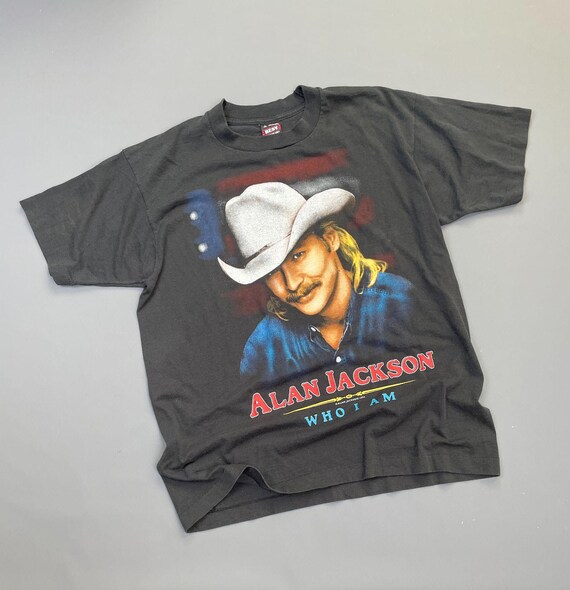 トップス 1990s ALAN JACKSON PRINT TEE ALAN JACKSON 90s Country Graphic Tee Shirt Unisex t-shirt | eBay