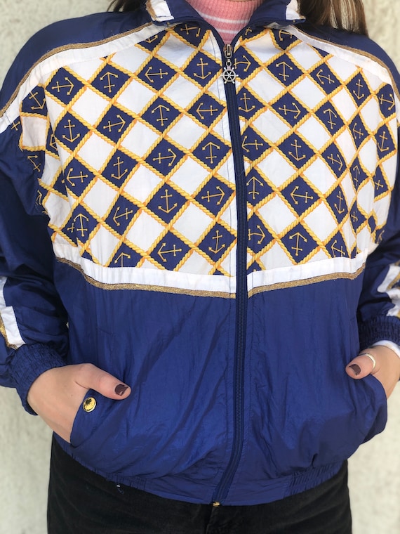 Vintage Nautical Anchor Printed Windbreak
