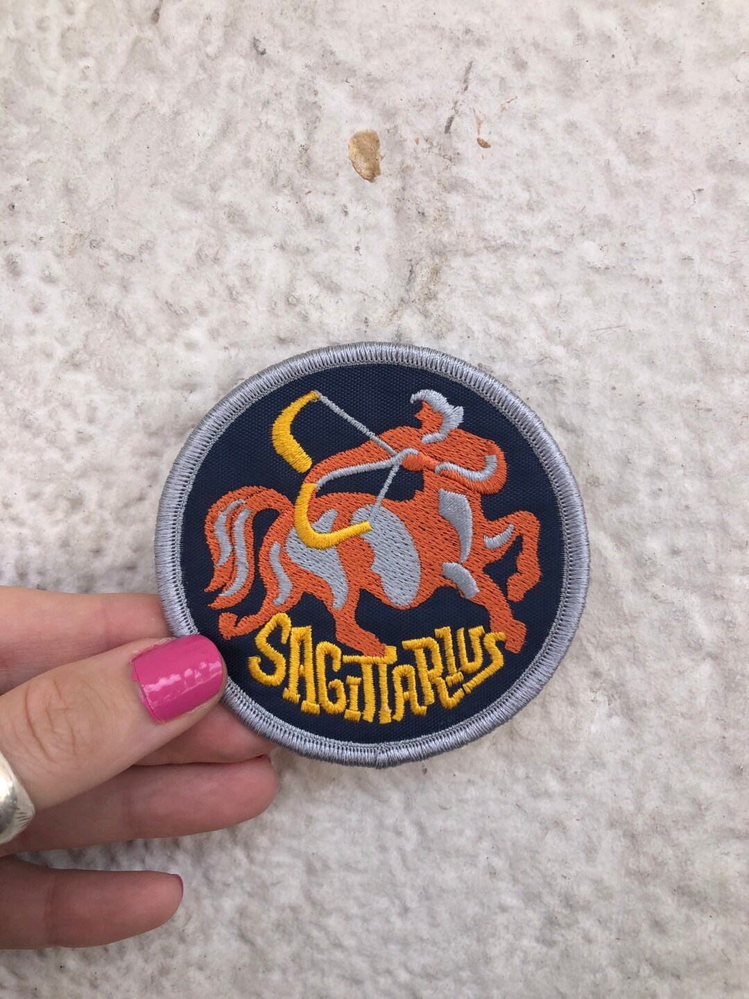 Sagittarius Zodiac Iron-on Patch – 3x3 Circle Astrology Applique - Etsy