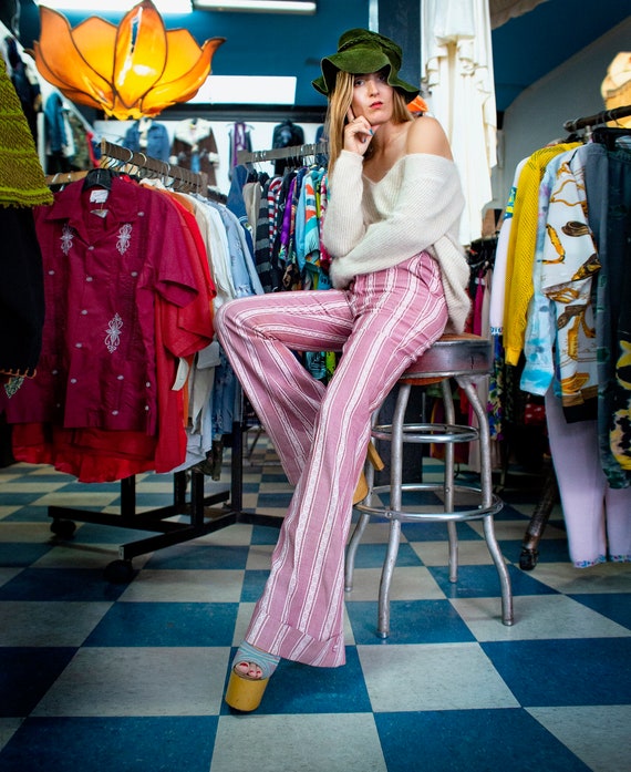 Deadstock Vintage Primo Slacks Embroidered Striped
