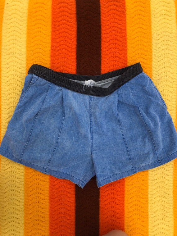 Vintage Jimmy Z Denim Velcro Shorts