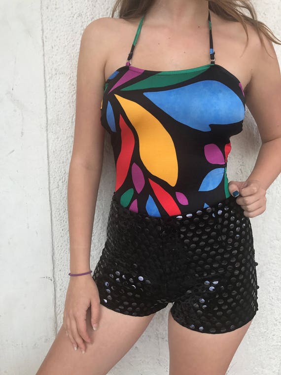 Vintage Black Polka Dot Velvet Betsey Johnson Hot