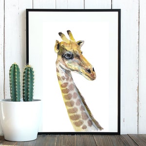 Acquerello Giraffa - Stampa