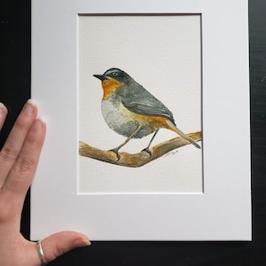 Original Common Yellowthroat Warbler Watercolor Painting image 3