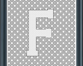 Litera alfabetu czarnego „F”