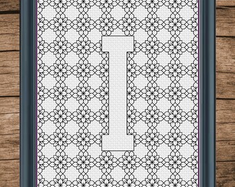 Litera alfabetu czarnego „I”