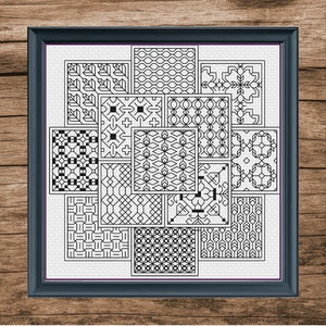 Blackwork Squares #3 Cross Stitch Pattern