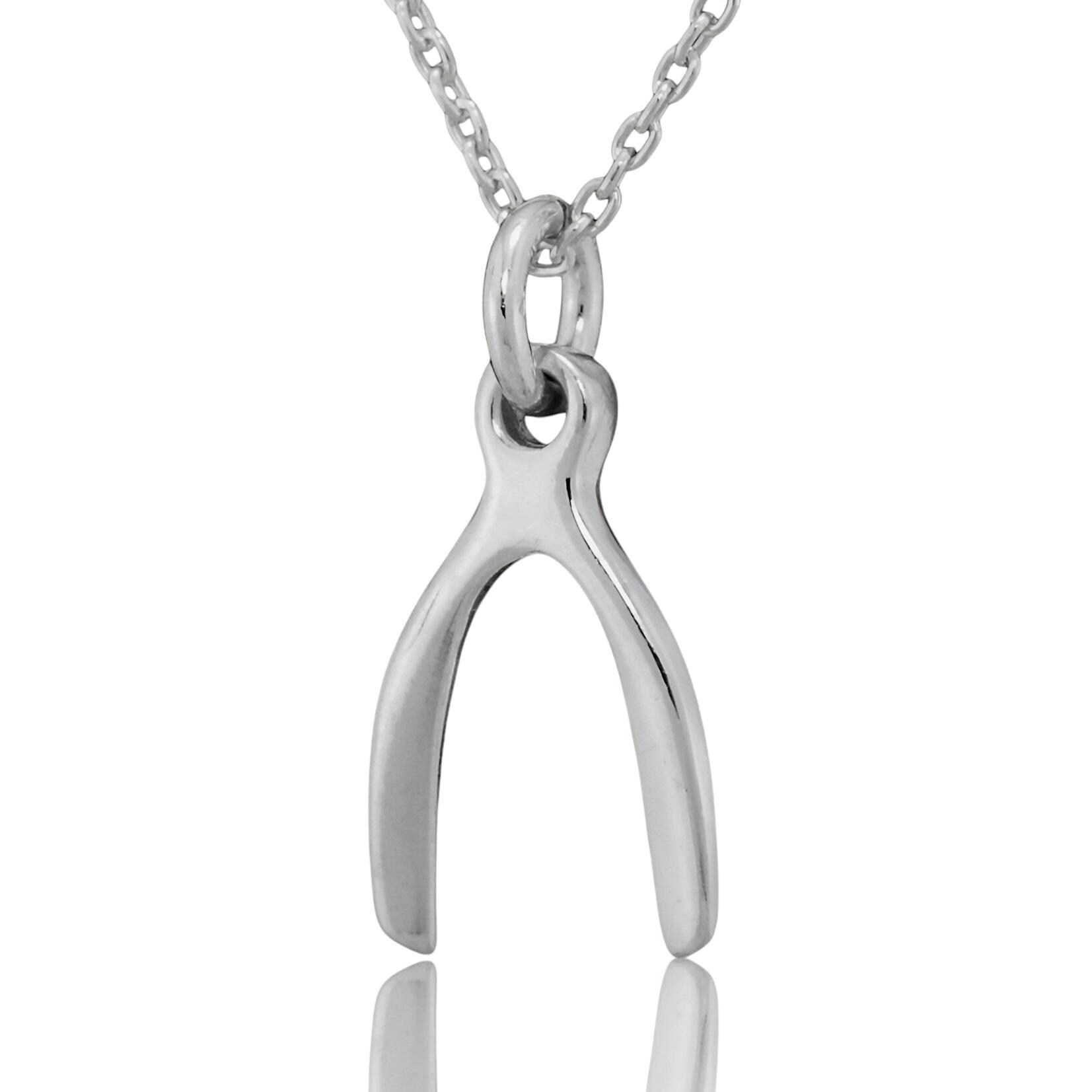 Collana Namana Con Ciondolo Portafortuna A Forma Di Forcella In Argento Sterling 925 Per Donna - Regalo In Elegante Confezione - 2