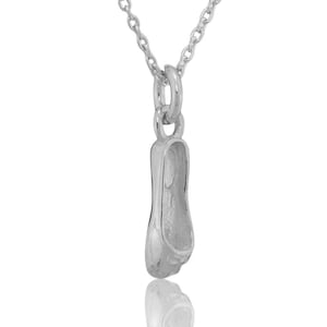 925 Sterling Silver Ballet Shoe Pendant, Ballet Dance, Ballerinas Charm Necklace, Cable Chain and Gift Box, Women&#39;s Gift, Birthday Gift
