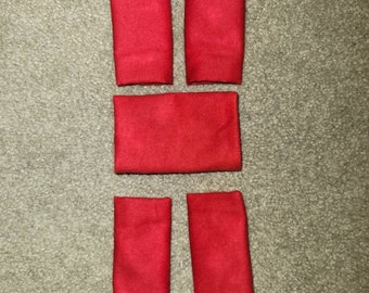 Pavlik harness strap covers - solid red