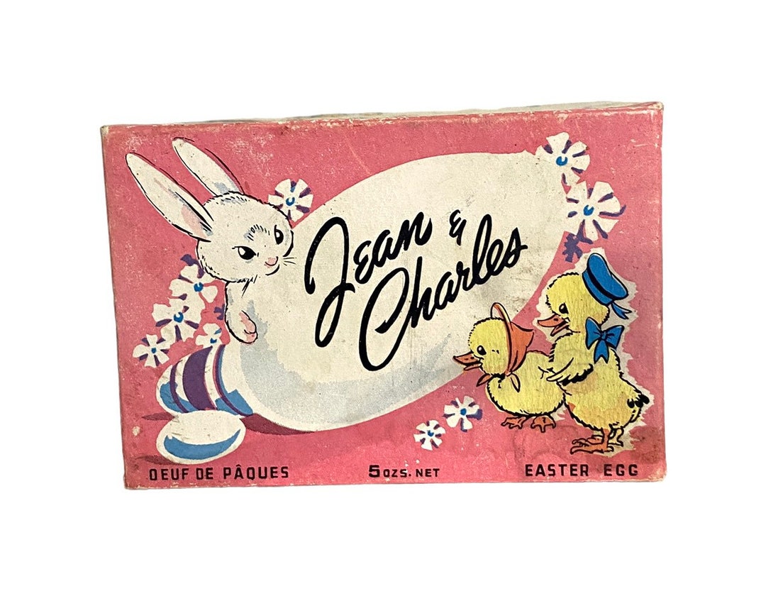 Vintage Easter Egg Box With Original Grass Etsy