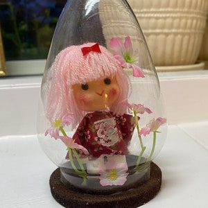 Vintage Doll Under Glass