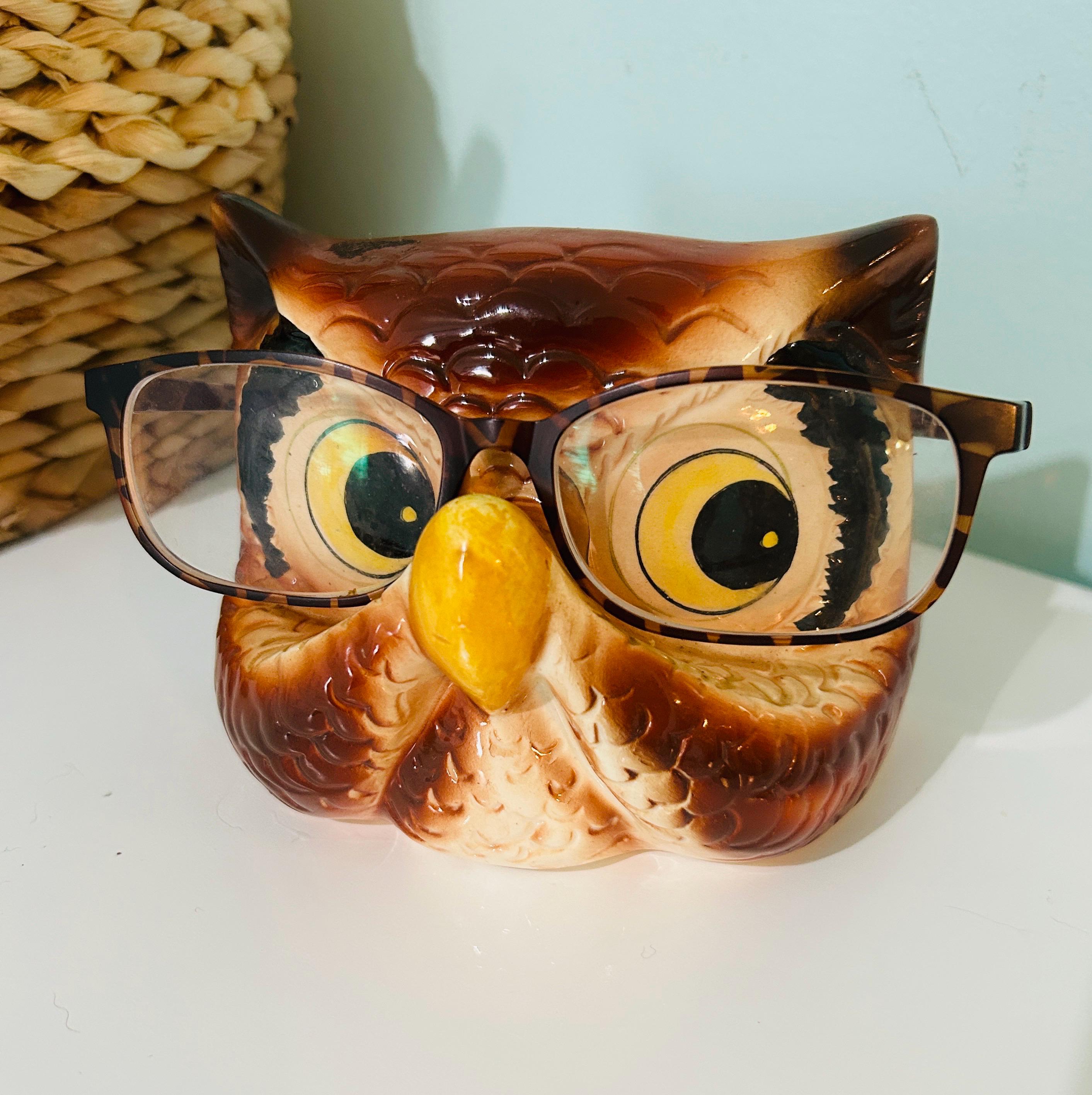 Vintage Owl Eye Glasses Holder