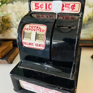 Vintage Metal Toy Cash Register - Etsy
