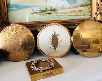 Lot of 4 Vintage Compacts 2 Flapjacks