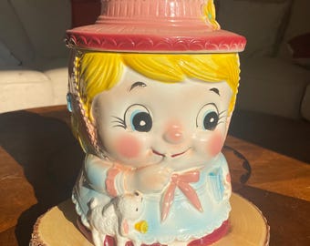 Vintage Mary Had A Little Lamb Cookie Jar