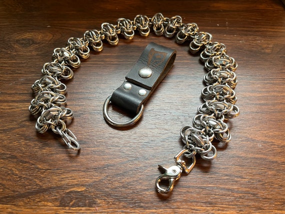 70 - Zombie Spine - Stainless - Chainmail Wallet Chain