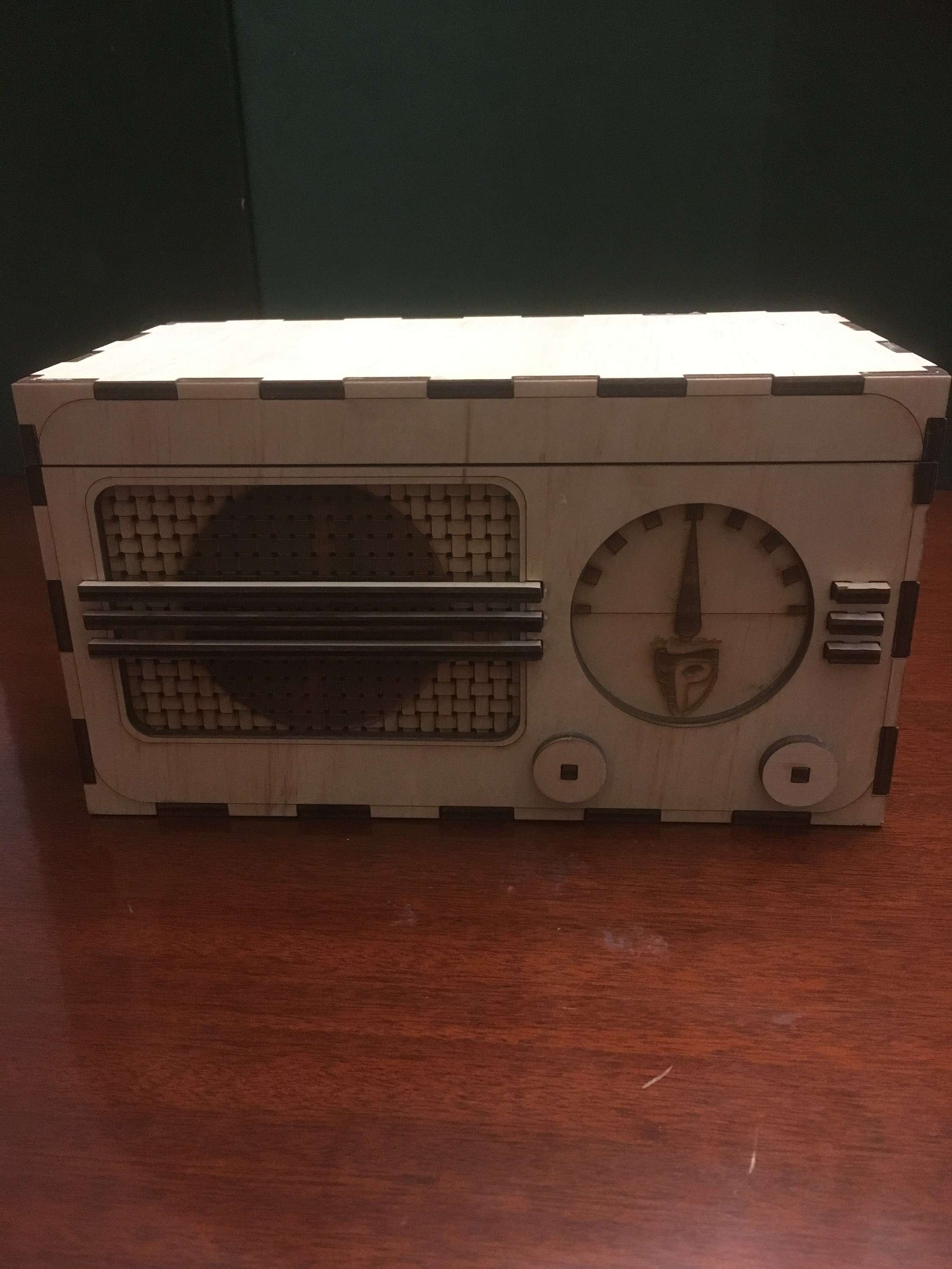 Wooden Radio CD Case - Handcrafted - Customizable
