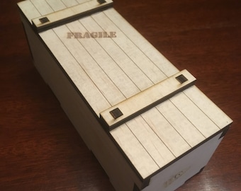 Miniature Shipping Crate - Handcrafted - Customizable