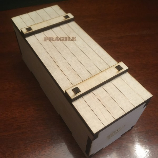 Miniature Shipping Crate - Handcrafted - Customizable
