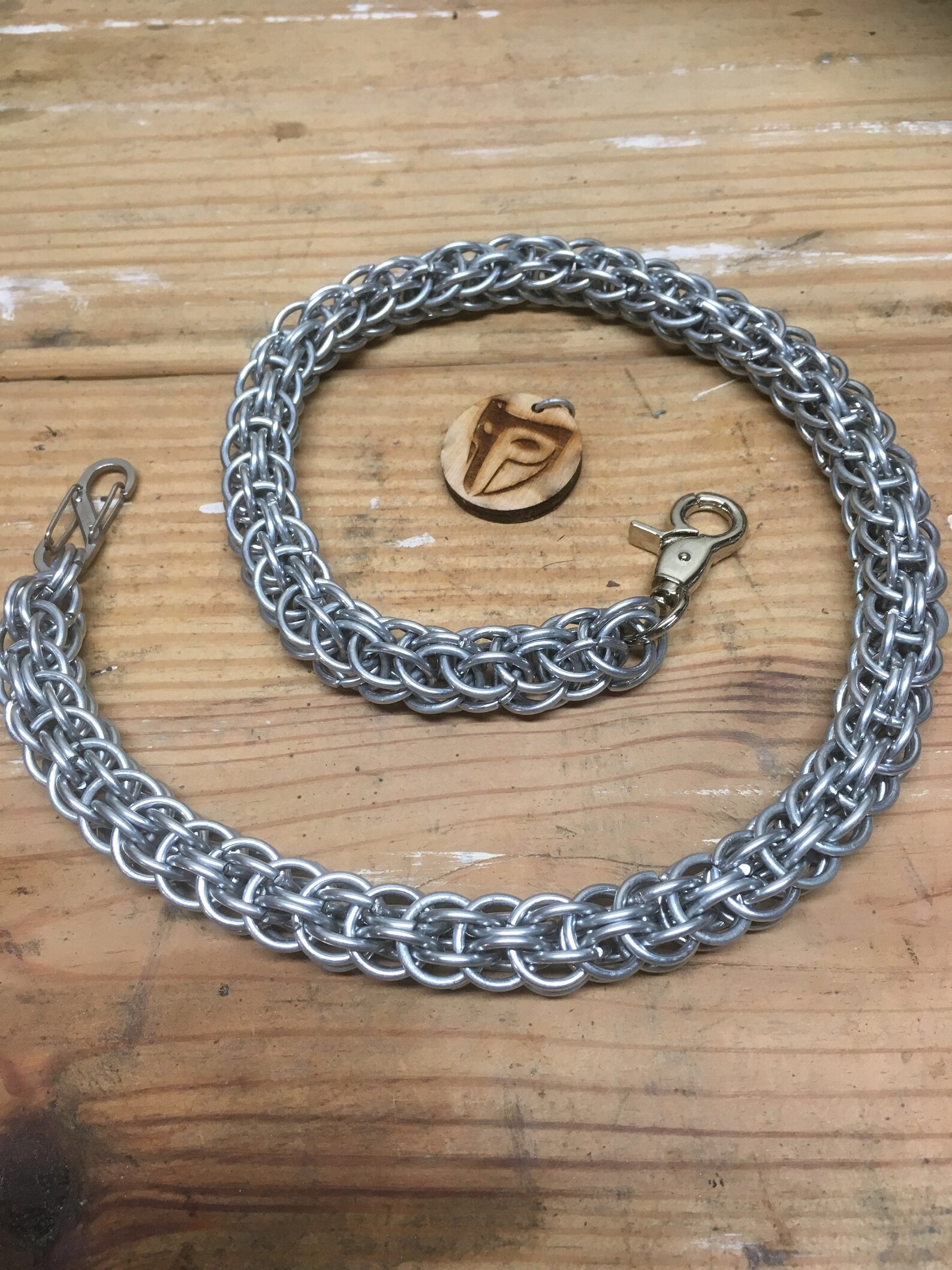 56 Elven Rope Handcrafted Chainmail Wallet Chain 2 Etsy