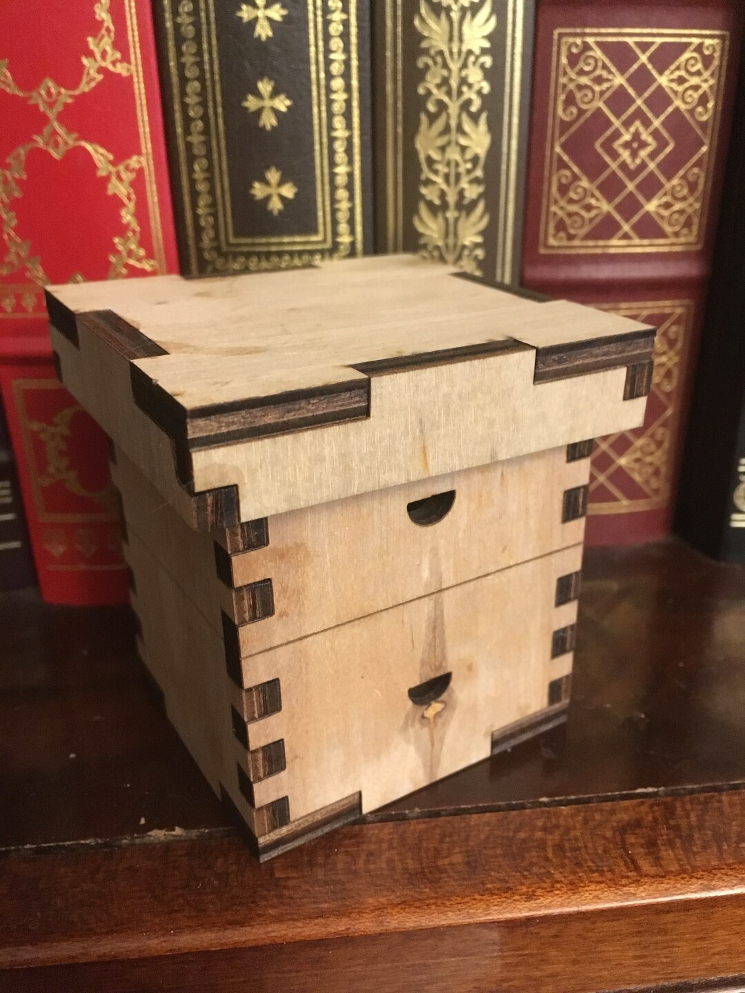 Mini Bee Hive Box - 2 Oz Bottle Size - Handcrafted - Woodworking ...