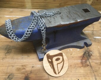 JPL-5 2 Foot Handcrafted 24 Tassen & portemonnees Portemonnees & Geldclips Portemonnee met ketting 14 Gauge Galvanized Steel Chainmail Wallet Chain 