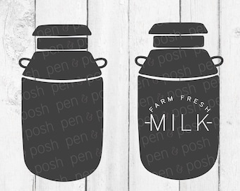 Milk SVG - Milk Jug SVG - Milk Bottle SVG - Antique Milk Jug - Antique Milk Bottle - Vintage Milk Jug - Milk Jug Clipart - Milk Jug Vector