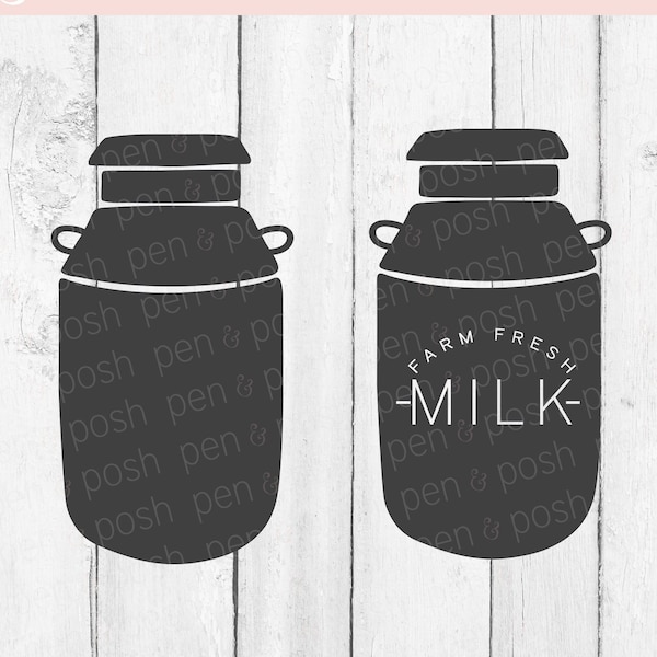 Milk SVG - Milk Jug SVG - Milk Bottle SVG - Antique Milk Jug - Antique Milk Bottle - Vintage Milk Jug - Milk Jug Clipart - Milk Jug Vector