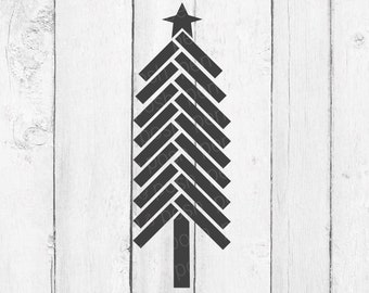 Download Christmas Tree SVG rustic Hand Drawn Christmas Trees | Etsy