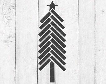 Download Christmas Tree SVG rustic Hand Drawn Christmas Trees | Etsy