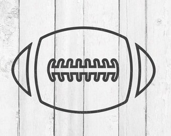 Football SVG - Football Outline SVG - Sports SVG - Monogram Svg - Football Outline Clipart - Football Cut File - Football Monogram - Svg