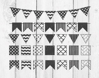 Chevron flag banner | Etsy